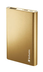 Verbatim Portable USB Power Pack Charger 5000 mAh - Gold