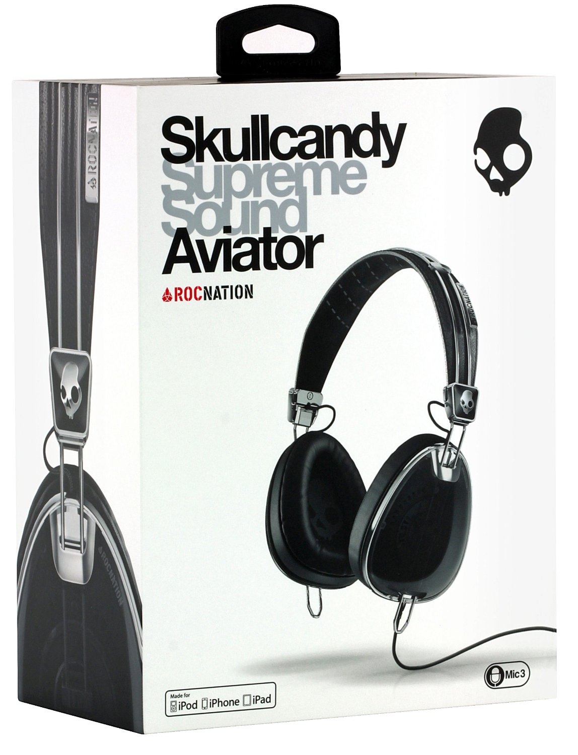 Skullcandy Aviator - Black / Chrome w/Mic