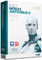 ESET NOD32 Antivirus 6 Home Edition 1 Year 3 User