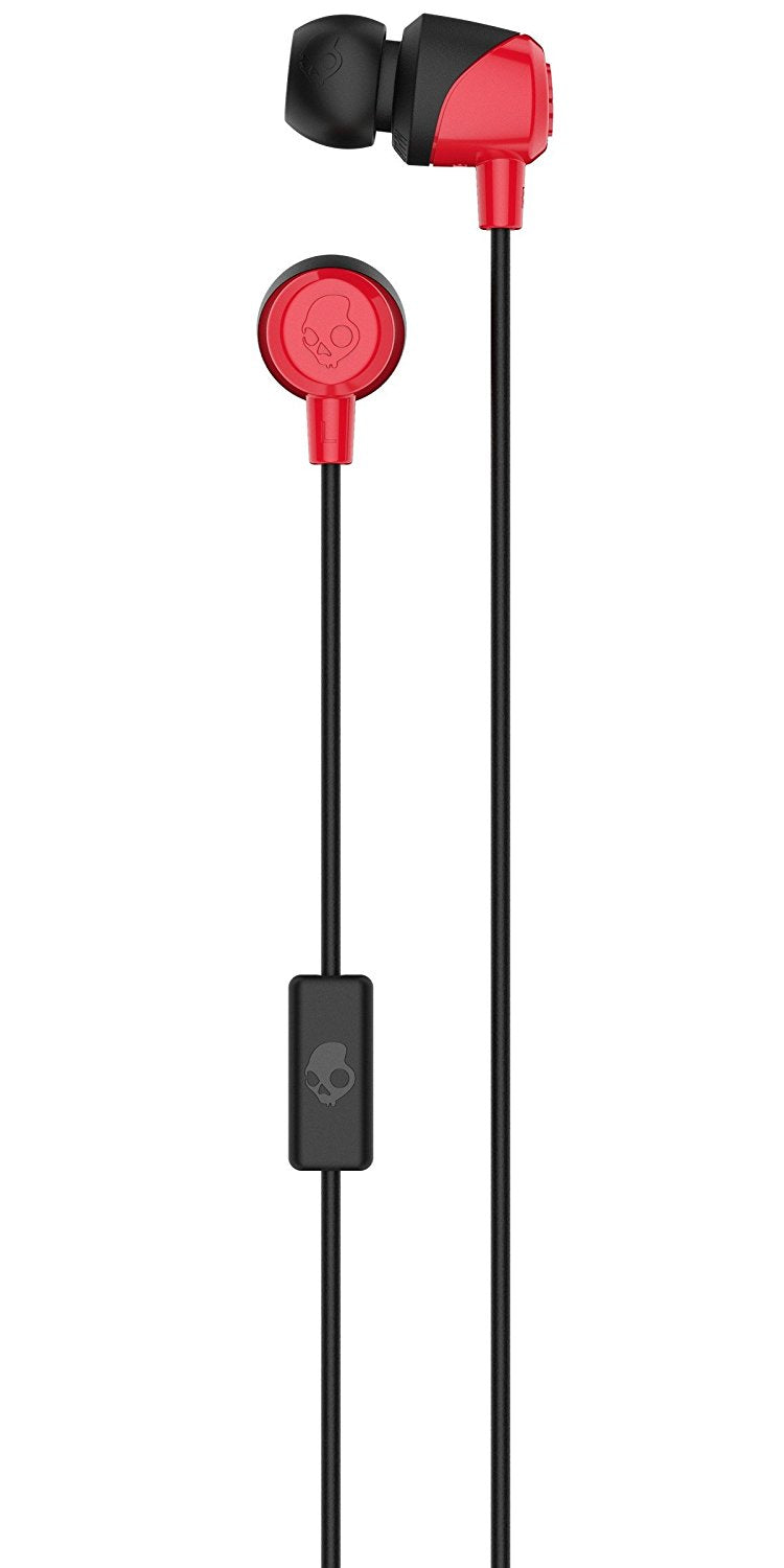 SkullCandy Jib In-Ear Headphones with Mic - Red/Black