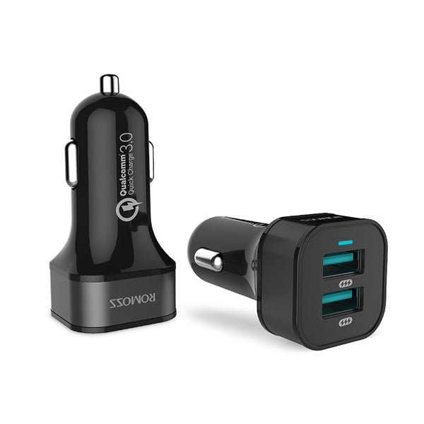 Romoss Rocket Power Pro 36W Car Charger - Black