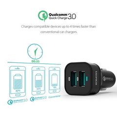 Romoss Rocket Power Pro 36W Car Charger - Black