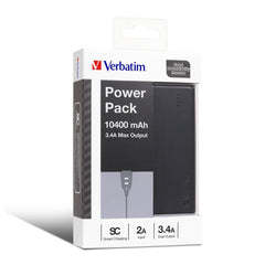 Verbatim 10400mAh Li-ion Power Pack - Black