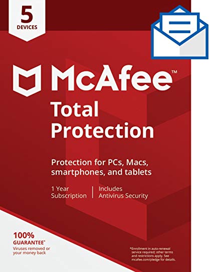 Mcafee Livesafe Multi Device 2018 5 Users - DVD Retail Pack