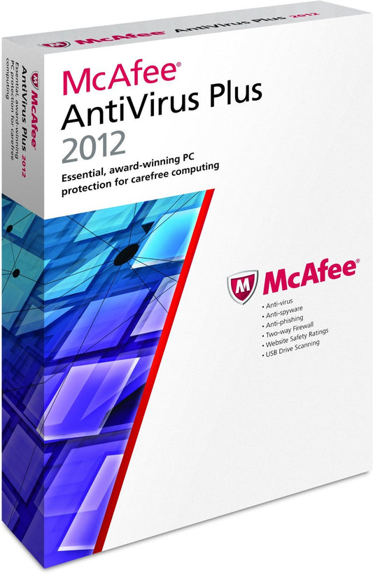 Buy McAfee AntiVirus Plus 2012 upto 3 PCS from Vmart in Pakistan