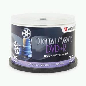 Buy Verbatim DVD+R 8X Digital 25pk Spindle from Vmart in Pakistan