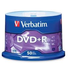 Verbatim DVD+R 16X 50pk Spindle