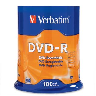 Buy Verbatim DVD-R 16X 100pk Spindle from Vmart in Pakistan
