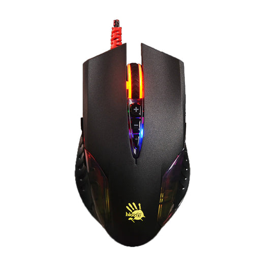 Buy A4tech Q50 Bloody Metal Feet Neon X-Glide Gaming Mouse from Vmart in Pakistan