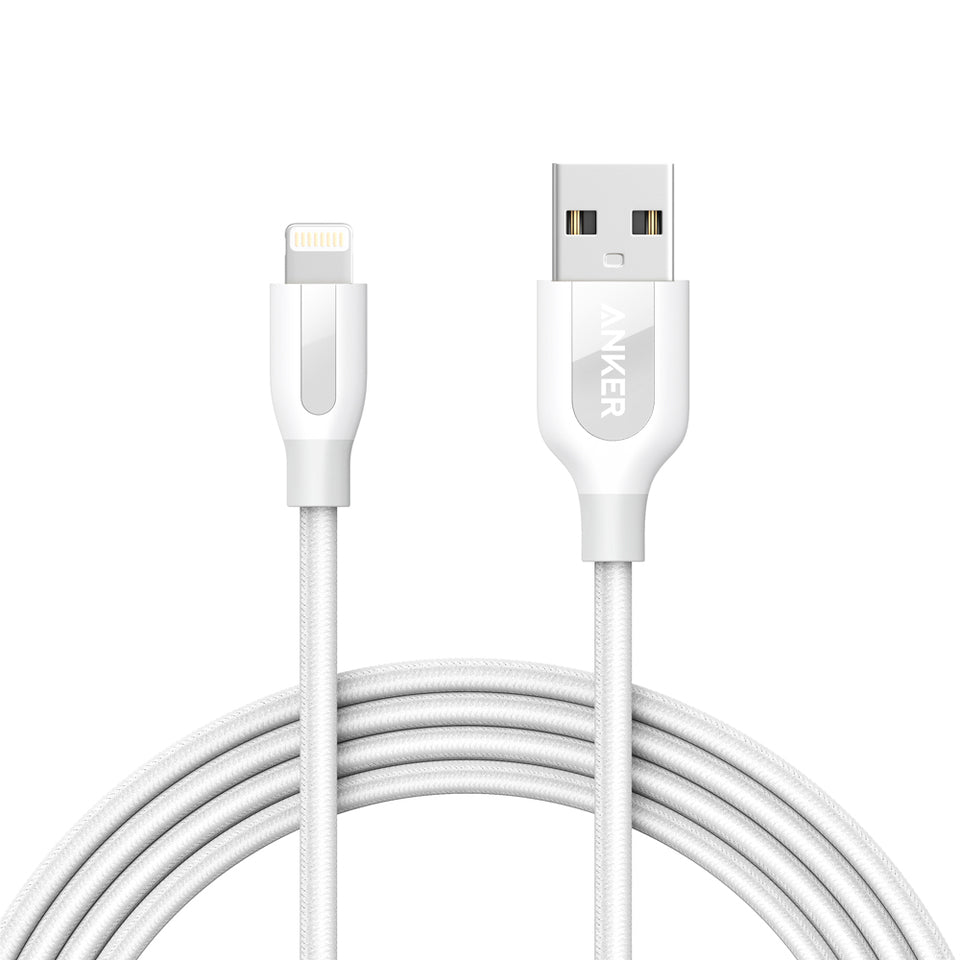 Anker PowerLine+ Lightning Cable 6ft - White