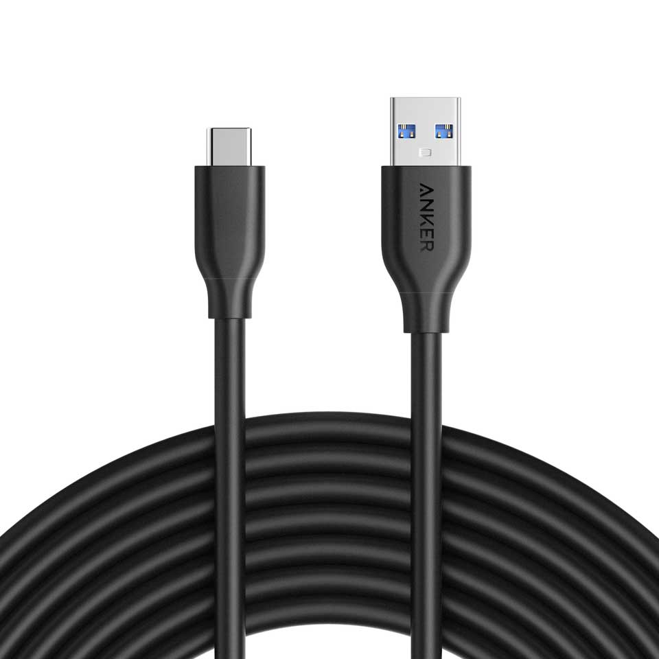 Anker PowerLine USB-C to USB 3.0 - 10FT - Black