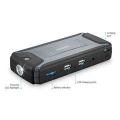 Anker 10000mAh 37WH 400A Car Jump Starter - Gray