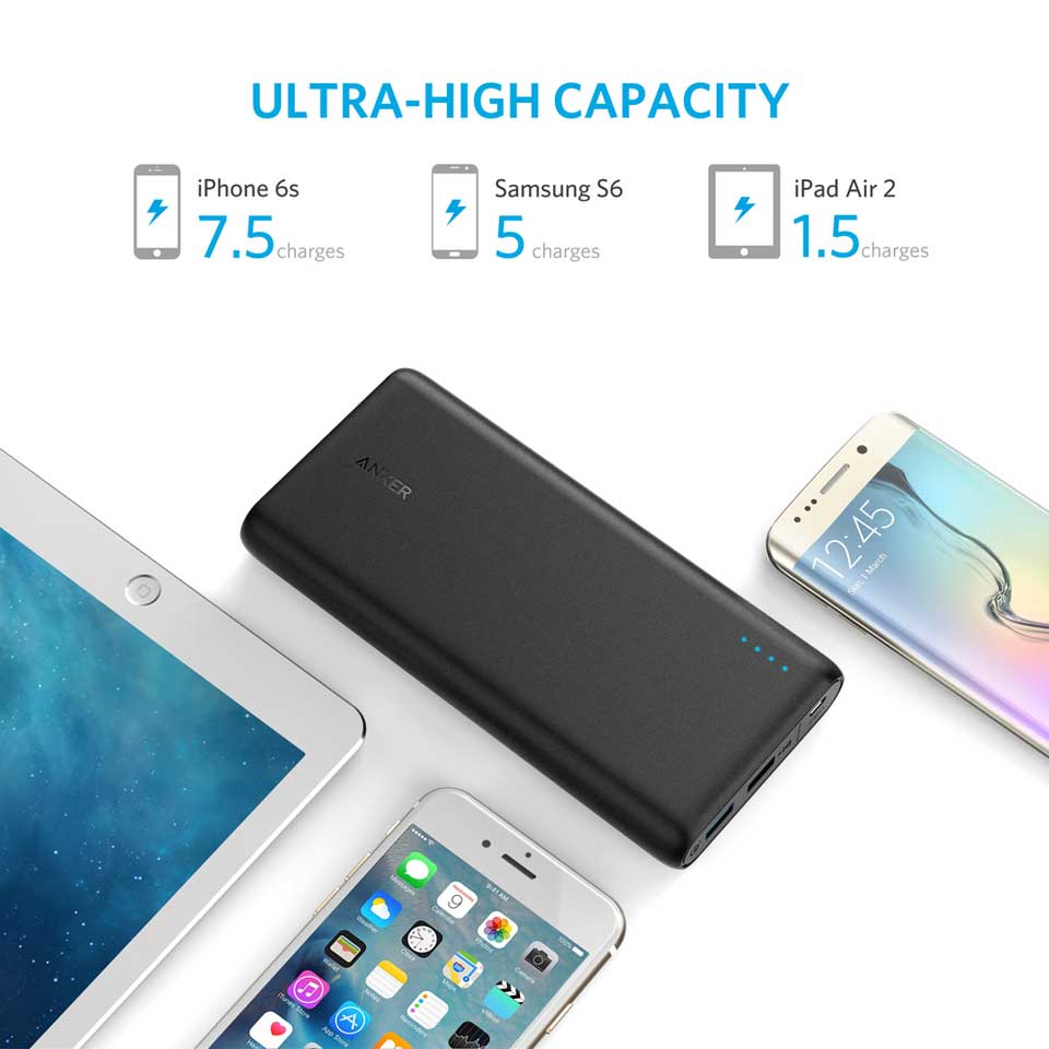 Buy Anker PowerCore Speed 20000mAh Quick Charger 3.0 - Black from Vmart in Pakistan