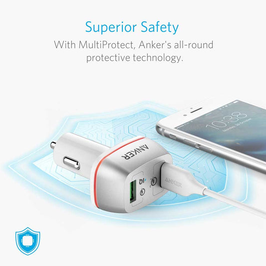 Buy Anker PowerDrive+ 2 Quick Charge 3.0 - White from Vmart in Pakistan