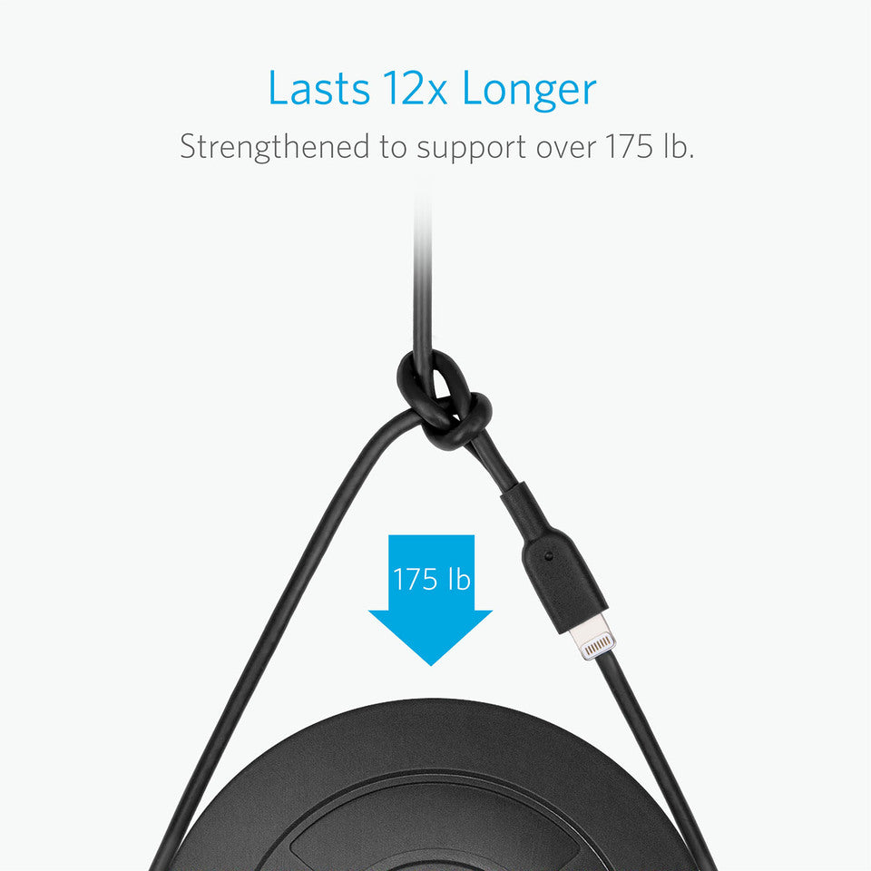 Buy Anker PowerLine II Lightning Cable 10ft - Black from Vmart in Pakistan