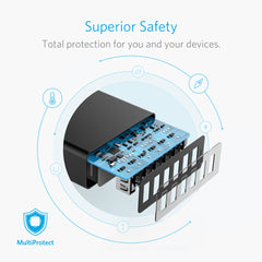 Buy Anker PowerPort 6 -60W 6 Port USB Charger - Black from Vmart in Pakistan