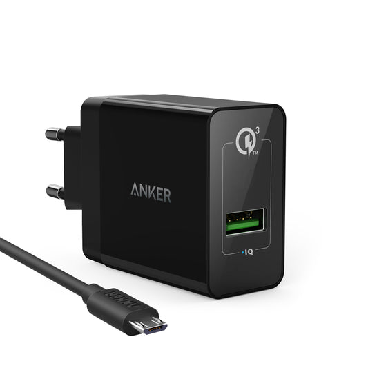 Buy Anker PowerPort+ 1 &amp; Micro Cable Quick Charger 3.0 from Vmart in Pakistan