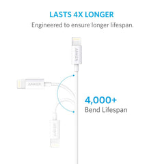 Buy Anker Premium Lightning Cable 3ft - White from Vmart in Pakistan