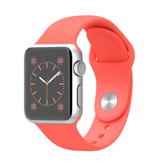 Apple Watch Sport Silver Aluminium Case 38mm (Pink Sport Band)