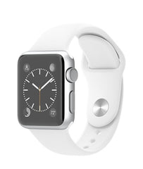 Apple Watch Sport Silver Aluminium Case 38mm (White Sport Band)