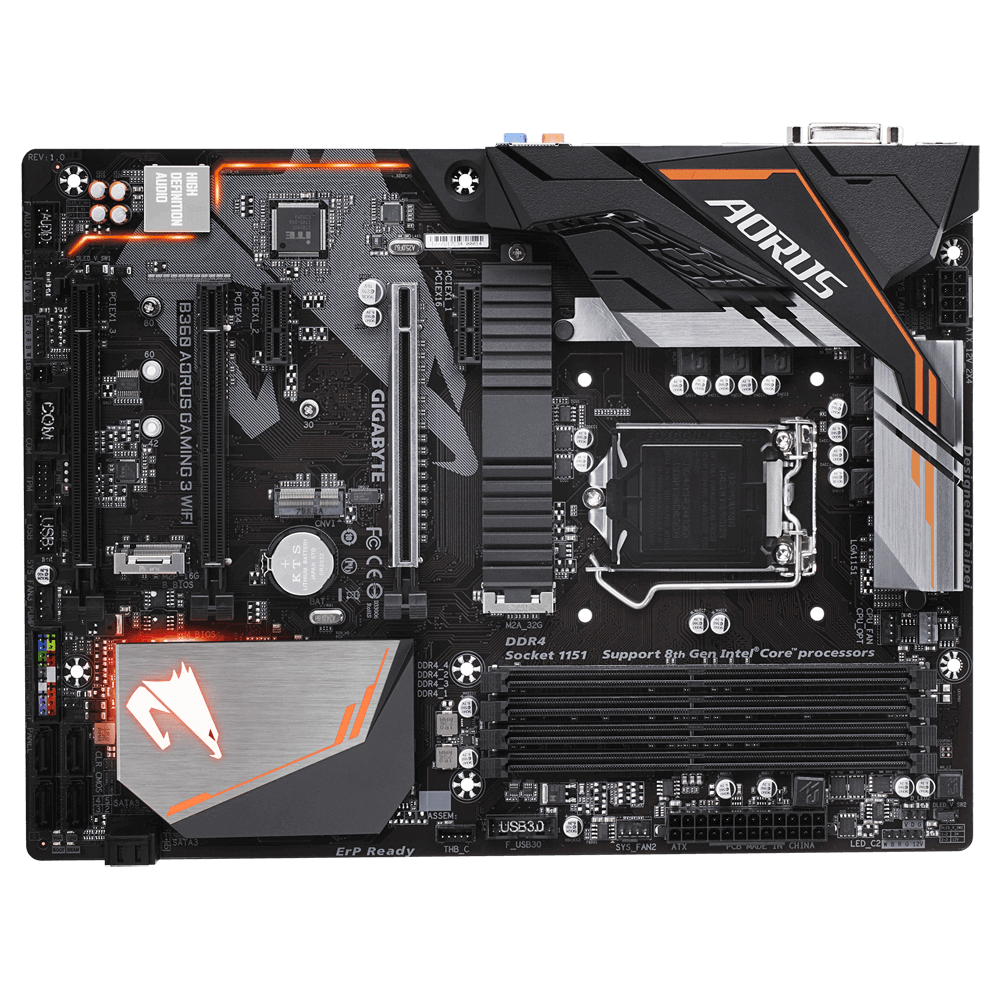 Gigabyte B360 AORUS Gaming 3 WiFi Intel B360 Ultra Durable Motherboard