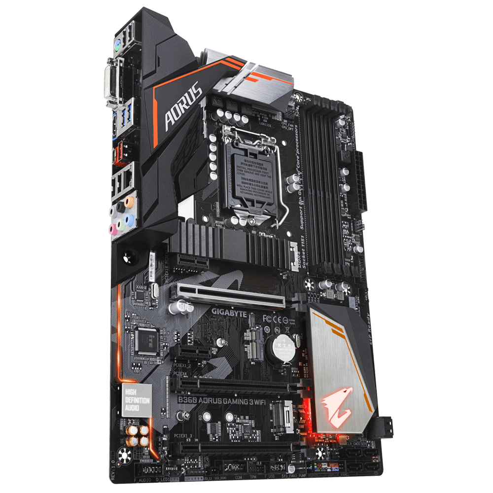 Gigabyte B360 AORUS Gaming 3 WiFi Intel B360 Ultra Durable Motherboard