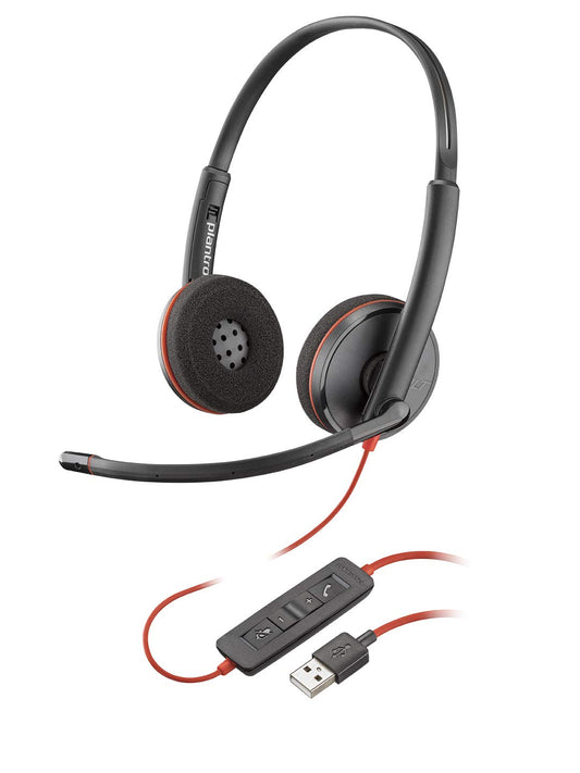 Buy Poly Blackwire C3220 Corded UC USB Headset from Vmart in Pakistan