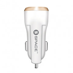 Space Adaptive Fast 2.4A Car Charger Single Port CC-170 - White