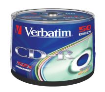 Verbatim CD-R 52X Japan Color 50pk Bulk