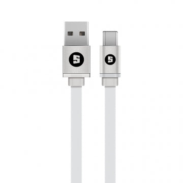 Space Micro-USB to USB 100cm Jelly Cable - Silver