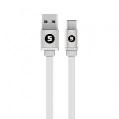 Space Micro-USB to USB 100cm Jelly Cable - Silver