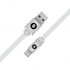 Space Micro-USB to USB 100cm Jelly Cable - Silver