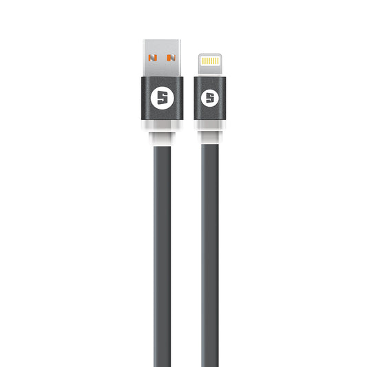 Buy Space Lightning to USB 200cm Noodle Cable - Black from Vmart in Pakistan