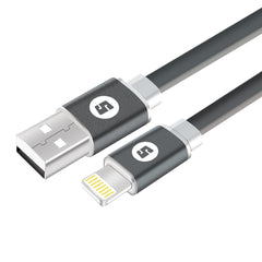 Space Lightning to USB 200cm Noodle Cable - Black