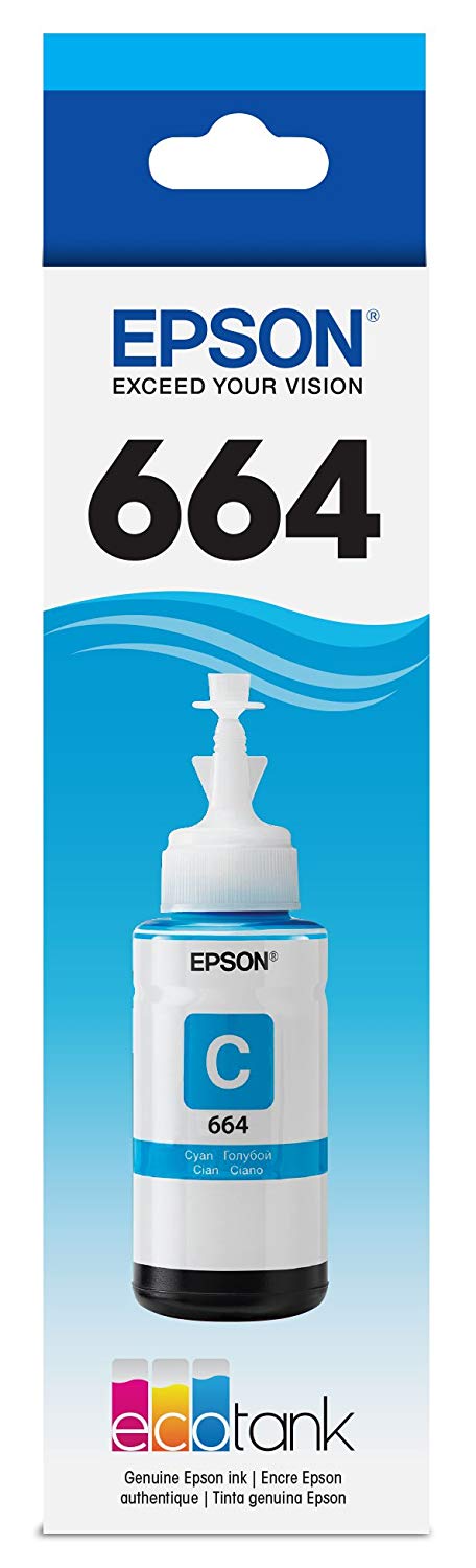 Epson 664 70ml 4 Color Ink Bottles Set