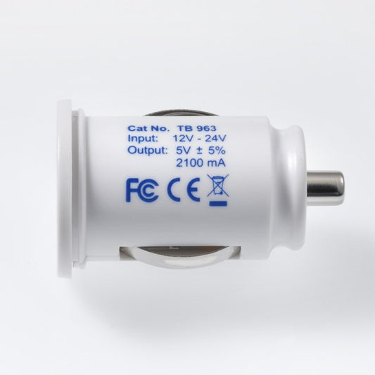 Buy Travel Blue Car Charger-2.1 Amps Dual USB from Vmart in Pakistan
