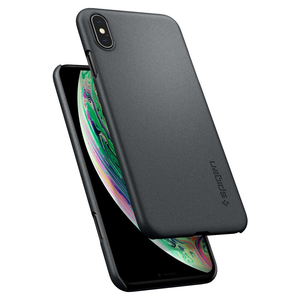 Spigen iPhone XS Max Case Thin Fit - Graphite Grey