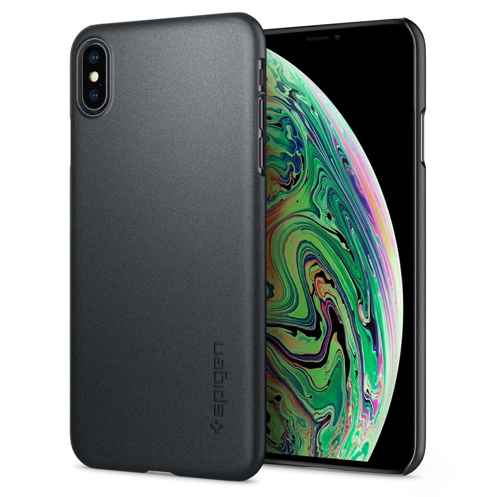 Spigen iPhone XS Max Case Thin Fit - Graphite Grey