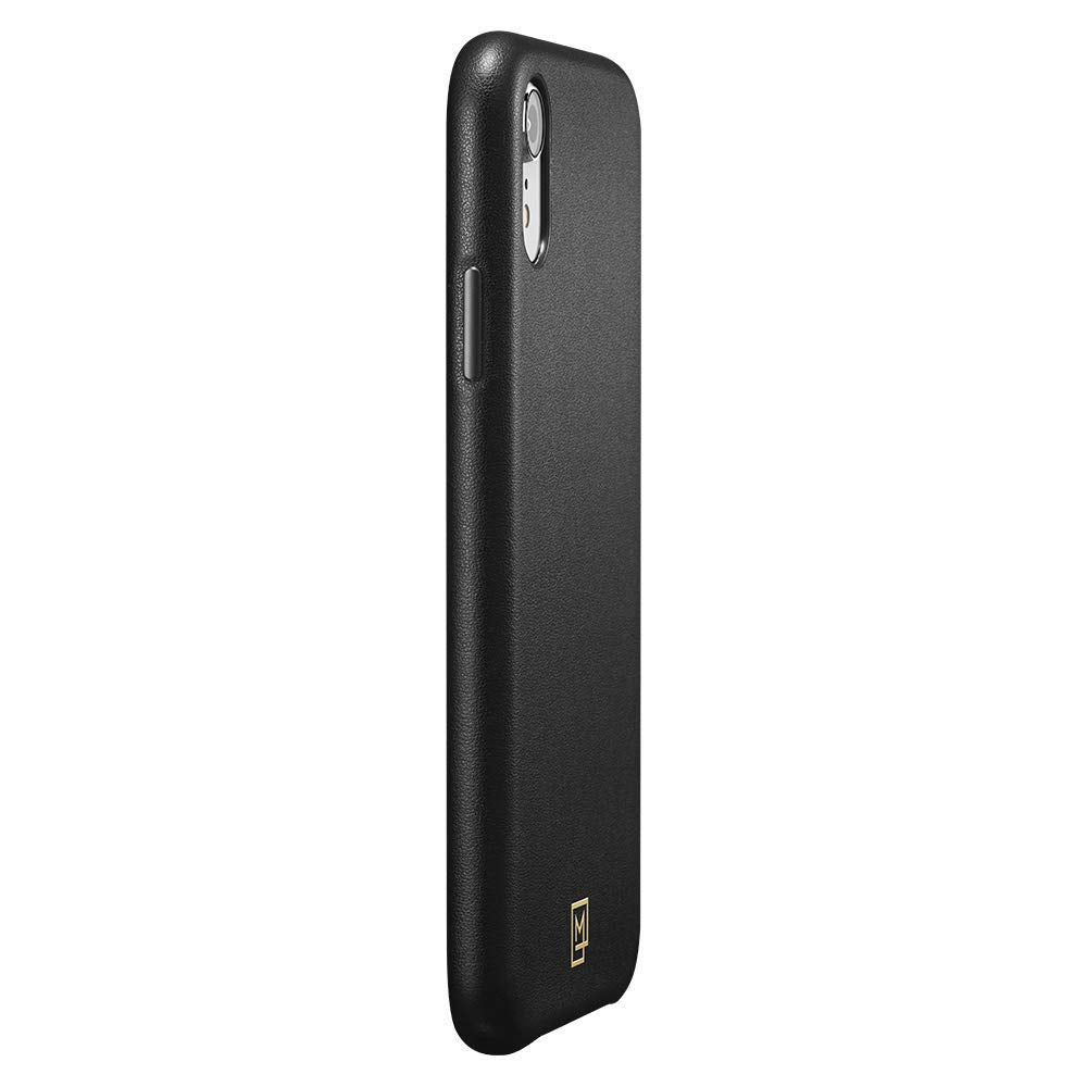 Spigen iPhone XR Case La Manon câlin Leather Case - Chic Black