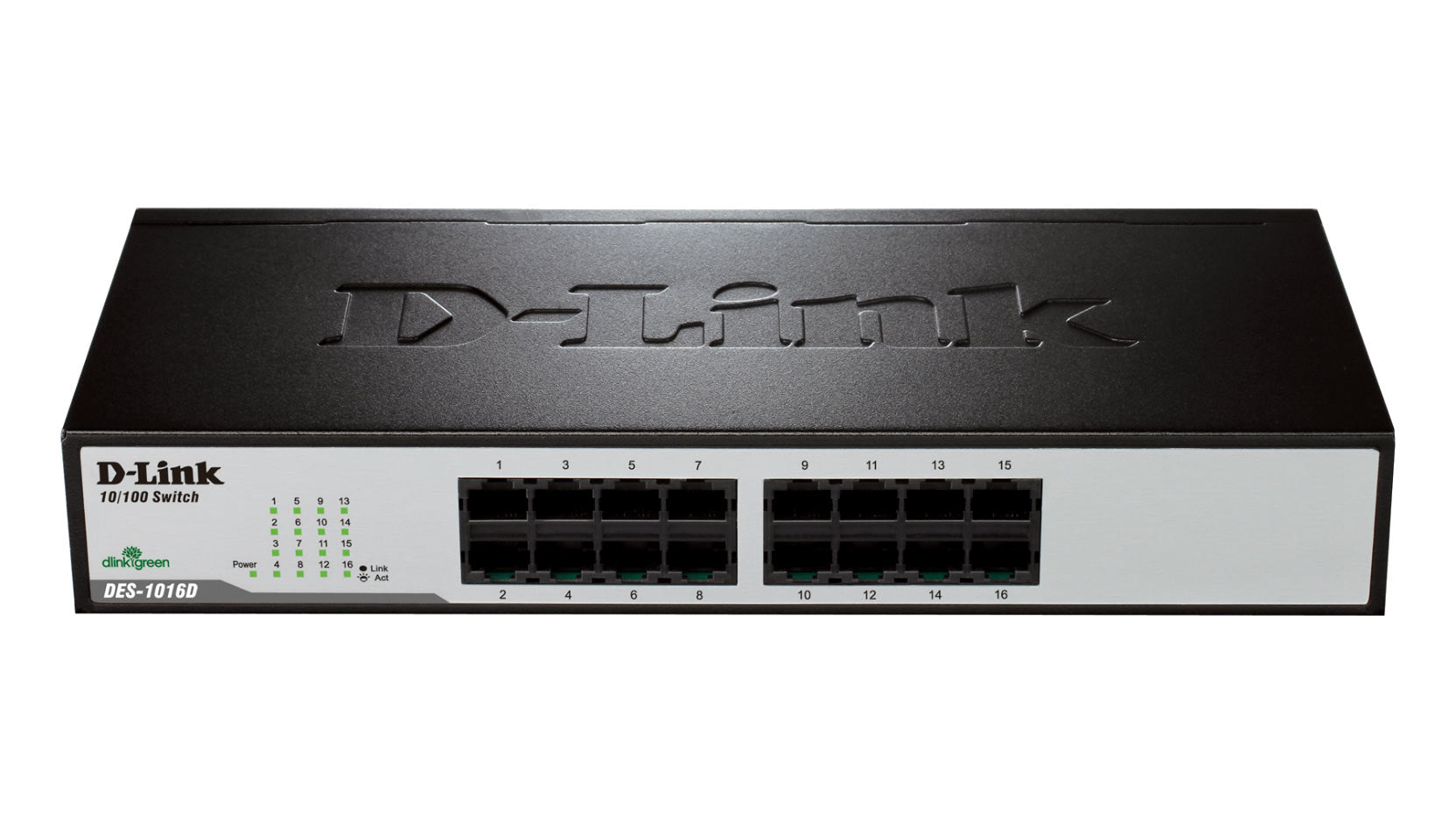 D-Link DES-1016D 16-Port Fast Ethernet Unmanaged Desktop Switch