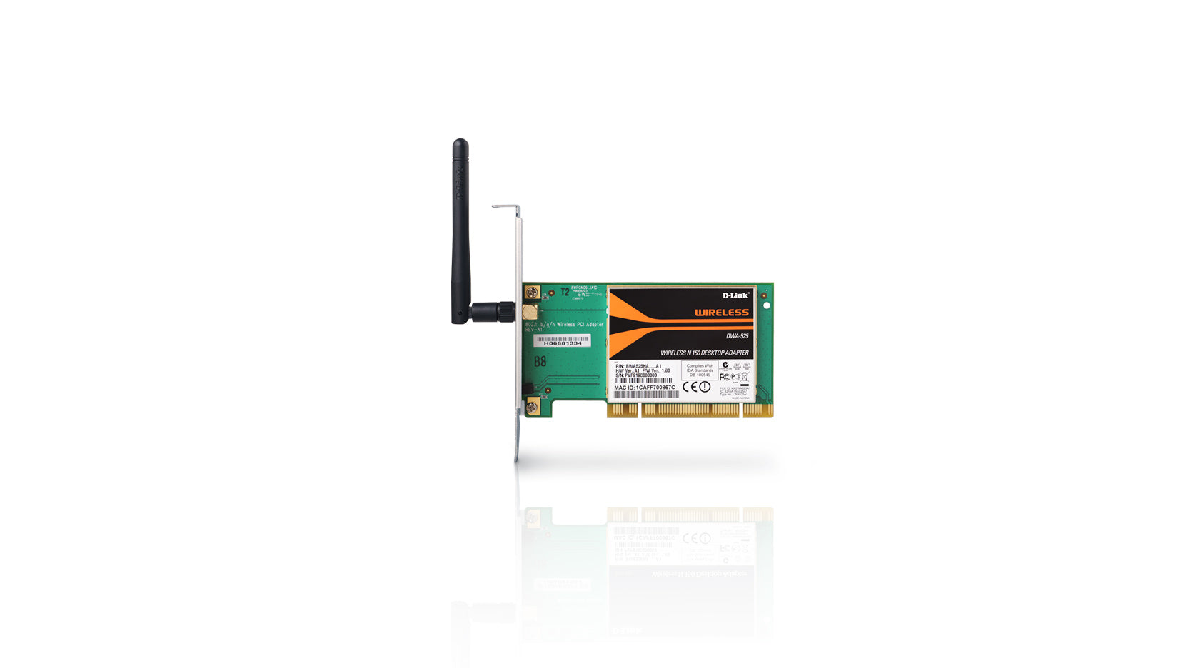 D-Link DWA-525 Wireless N 150 PCI Adapter