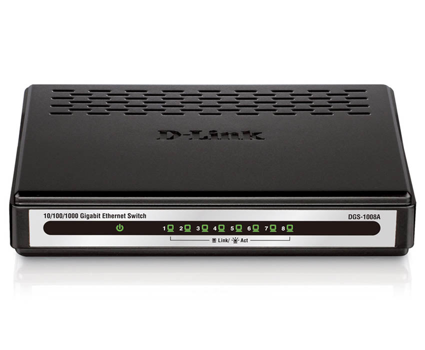 D-Link DGS-1008A 8-Port Gigabit Switch