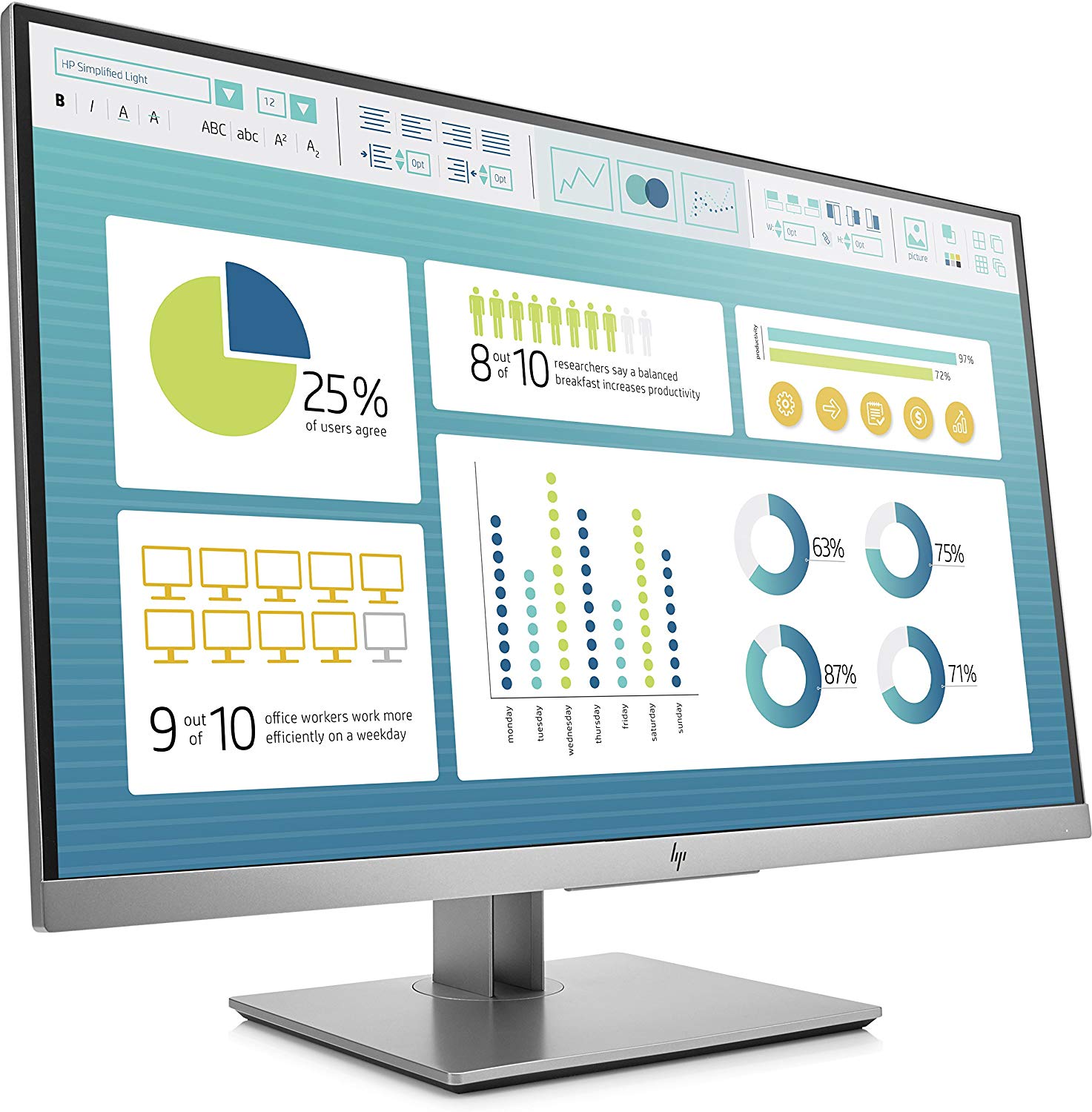 HP EliteDisplay E273 27-inch LED Monitor