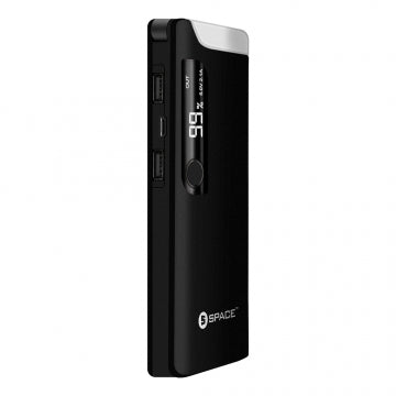 Space ECLIPSE 12000MAH Power Bank EC-016 - Black