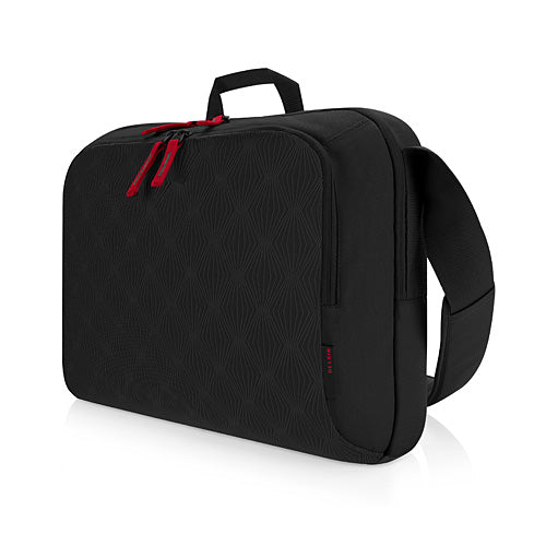 Belkin Simple Messenger 15.6" - Pitch Black / Soft Gray (Jetset Red)