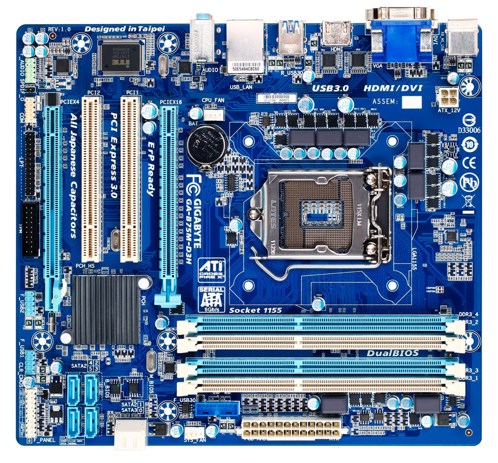 Gigabyte GA-B75M-D3H