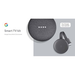 Google Home Mini and Chromecast - Google Smart TV Kit