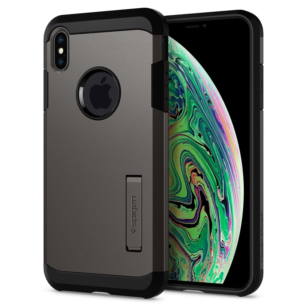 Spigen iPhone XS Max Case Tough Armor - Gunmetal