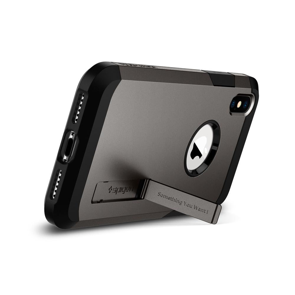 Spigen iPhone XS Max Case Tough Armor - Gunmetal