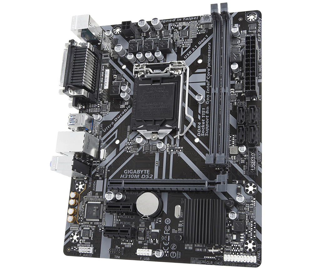 Gigabyte H310M DS2 Intel H310 Ultra Durable Motherboard